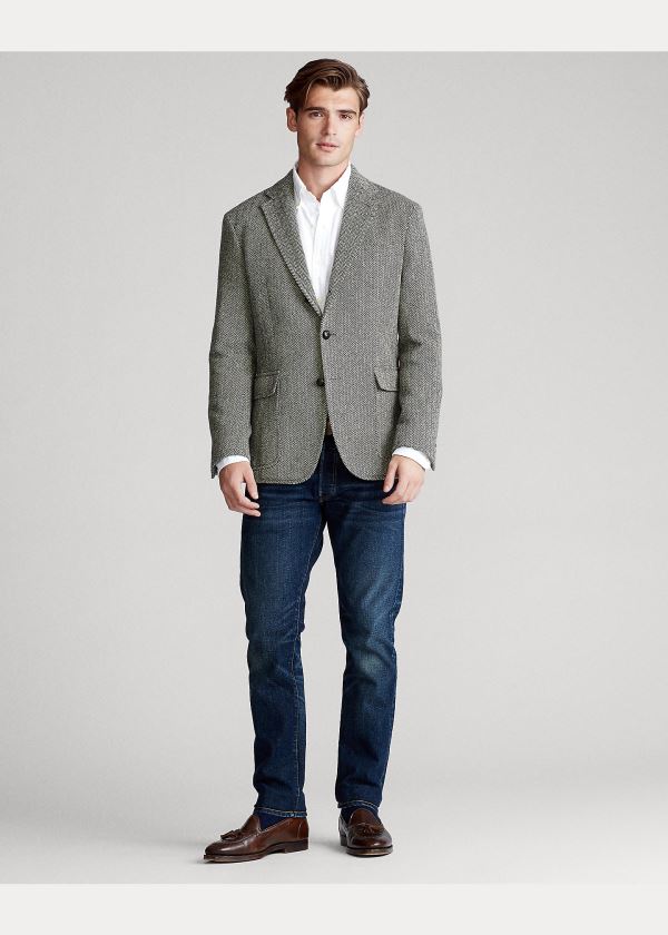 Men's Polo Ralph Lauren Soft Herringbone Blazers | 530924KLC